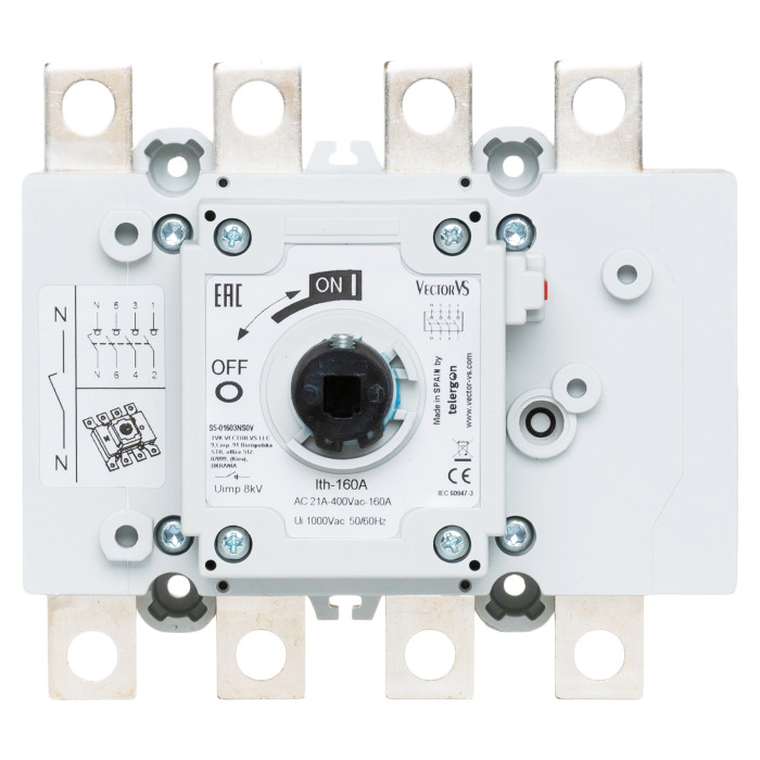 Вимикач навантеження Vector VS S5 3P+N 160A - S5-01603NS0