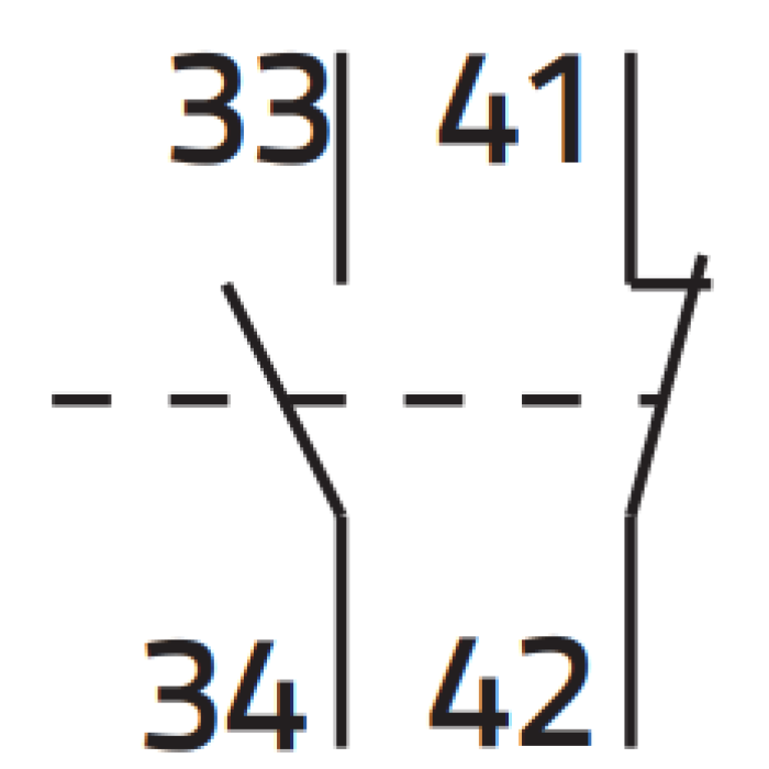 Додатковий контакт ISKRA HS 11, 1NO+1NC для MS32 - 038902458000