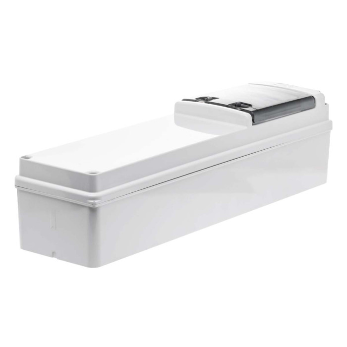 CSN4PT/R Настінний корпус для сил. розеток STAR 1х4 MOD 385x102x105мм IP65 з шинами N+PE