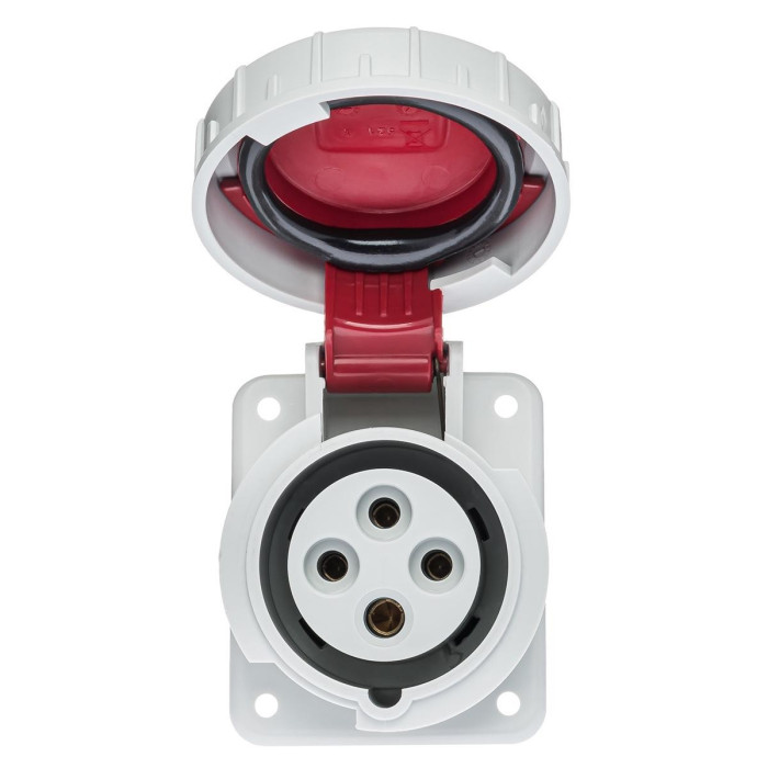 Розетка вбудована похила IDE MUNDIAL 3P+E 32 А 380–415 В IP66-67 - 03805