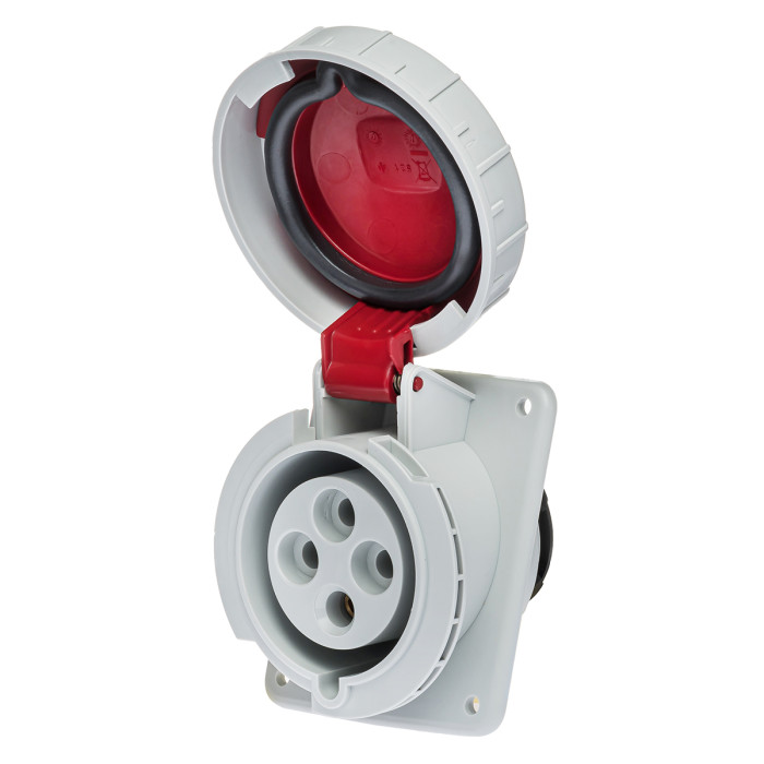 Розетка вбудована похила IDE MUNDIAL 3P+E 32 А 380–415 В IP66-67 - 03805