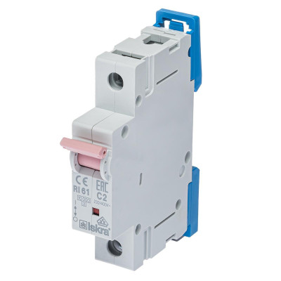 Модульний автоматичний вимикач ISKRA RI61 1P C2A 10кА