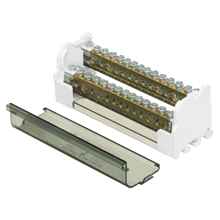 Розподільчий блок Vector VS VJB-215/125 на DIN-рейку, 125A, 15 виходів