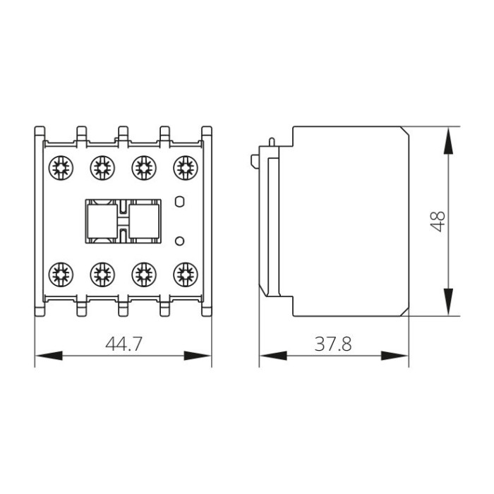 038422836000 Додатковий контакт NDL3, 1HO+1НЗ для KNL 22-38