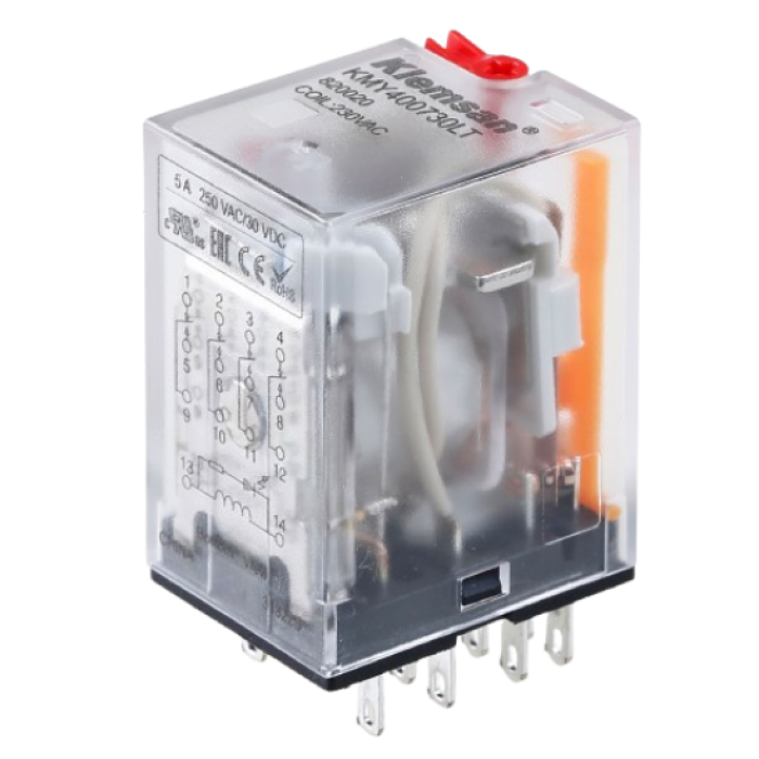 0.0.0.8.20020 Проміжне реле KMY400730LT 4PCO, 230V AC, 5A, LED\Тест