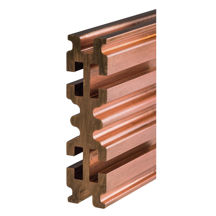 BR32P/2030C профільна мідна шина 30х120х2030 мм для систем розподілу до 3200А