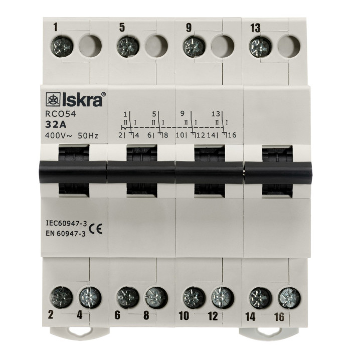 Модульний перемикач навантаження ISKRA RCO54 4P 32A - 786101207000