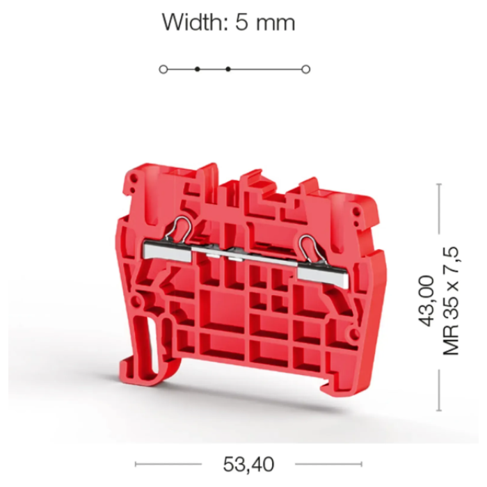 Клема Klemsan PYK Прохідна 2.5 мм - 0.0.0.3.07104RP