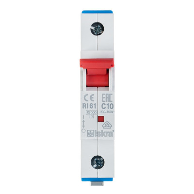 Модульний автоматичний вимикач ISKRA RI61 1P C10A 10кА
