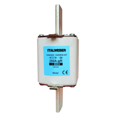 Ножовий запобіжник Italweber aR NH2 500A