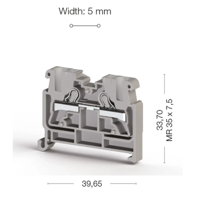 Клема Klemsan PYKMR Прохідна 2.5 мм - 0.0.0.3.07499