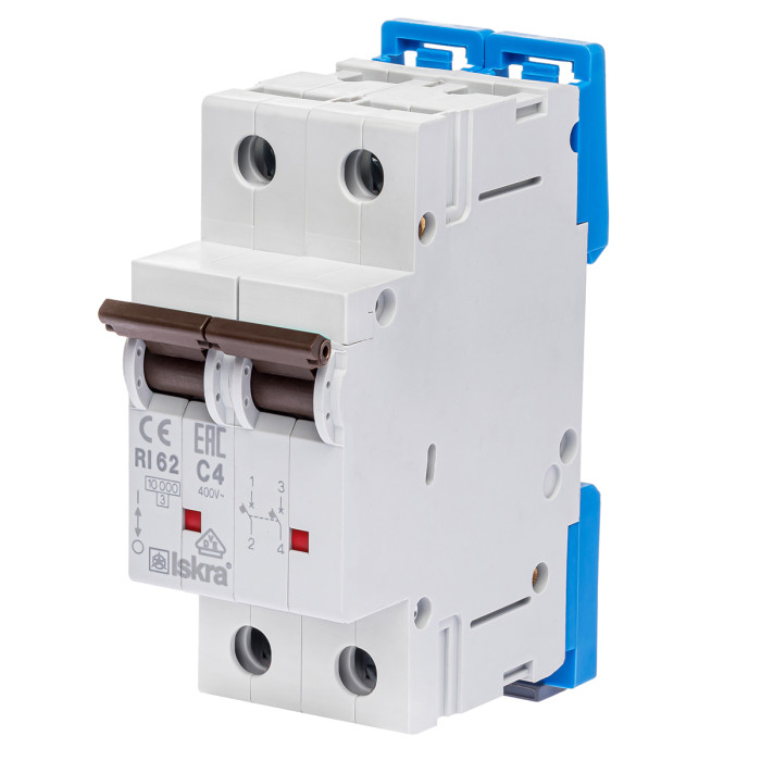Модульний автоматичний вимикач ISKRA RI62 2P C3A 10кА - 786100146000