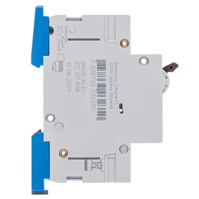 Модульний автоматичний вимикач ISKRA RI62 2P C3A 10кА - 786100146000