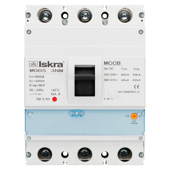 Автоматичний вимикач ISKRA MOD5 3P 800A 65 кА - 786104800000