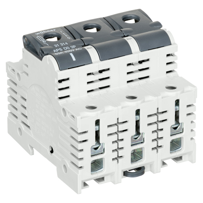 Рубильник Woehner Ambus PoverSwich із запобіжником DO, 3р, DIN