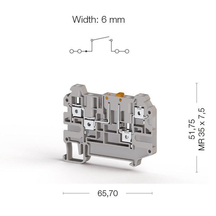 Клема Klemsan AVK З розмикачем 4 мм - 0.0.0.3.25219
