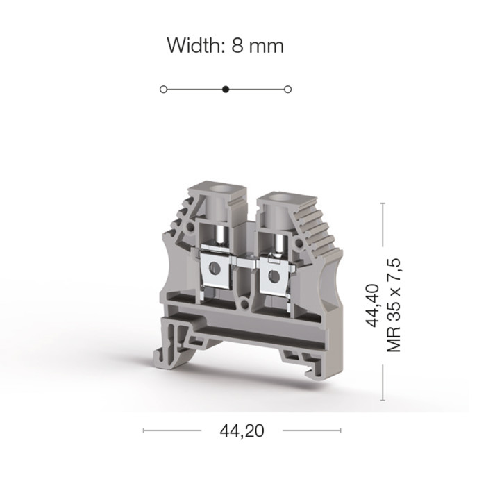 Клема Klemsan AVK Прохідна 6 мм - 0.0.0.3.04140RP
