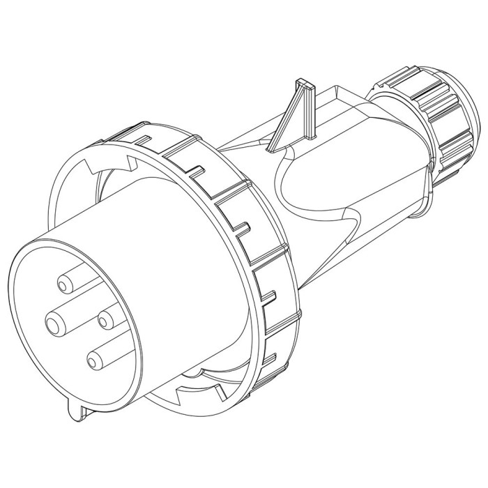 Вилка кабельна IDE MUNDIAL 3P+E 32 А 380–415 В IP66-67 - 03605