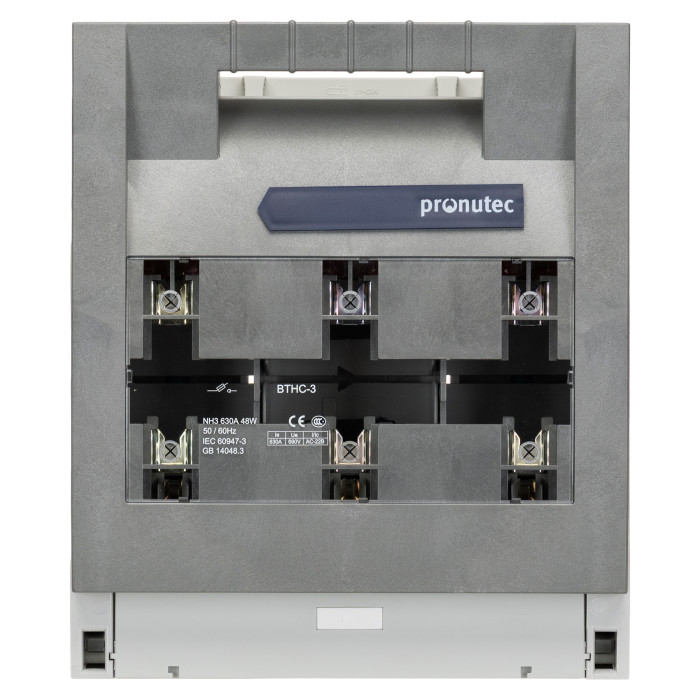432.25.60.34 Вимикач під запобіжник горизонтальні BTHC NH-3 630A M10 на шину 60мм