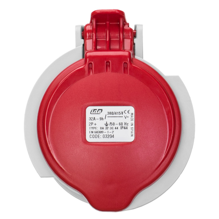 Розетка кабельна IDE MUNDIAL 2P+E 32 А 380–415 В IP44 - 03204