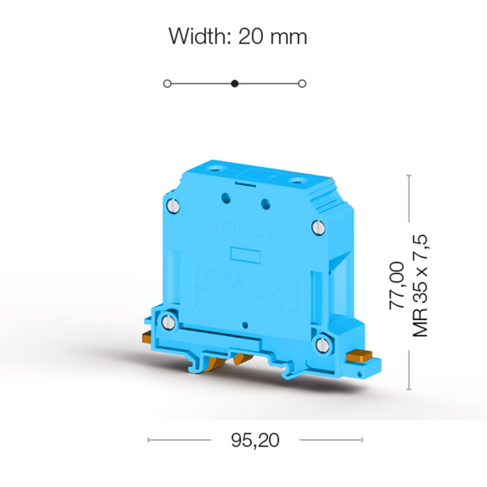 Клема Klemsan AVK Прохідна 50 мм - 0.0.0.3.04331