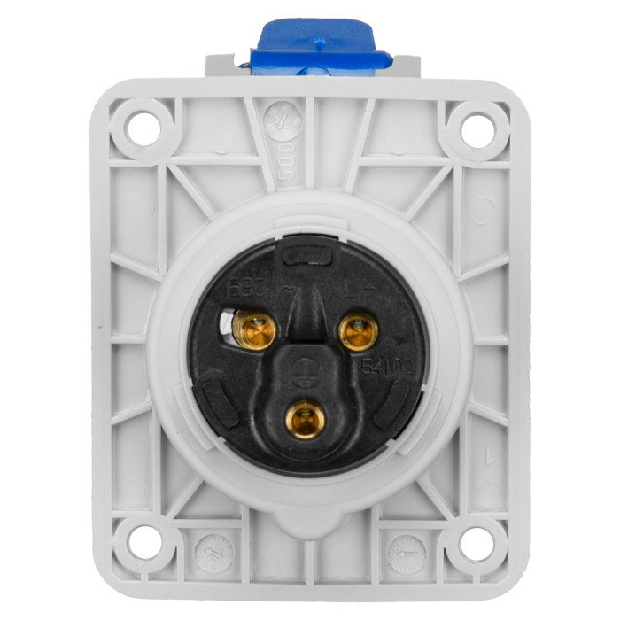 Розетка настінна IDE MUNDIAL 2P+E 16A 200–250V IP44