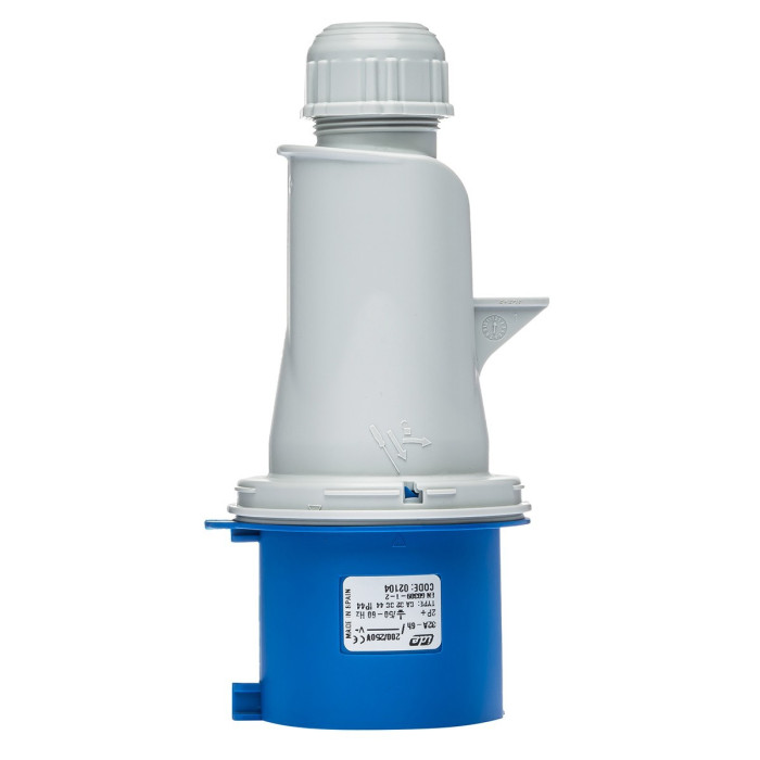 Вилка кабельна IDE MUNDIAL 2P+E 32 А 200–250 В IP44 - 02104