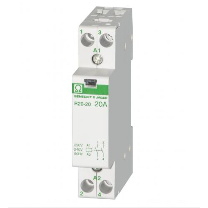 Модульний контактор Benedict R20 20A 230 - R20-11 230