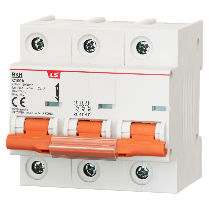 Модульний автоматичний вимикач LS ELECTRIC BKN 3P C100A 10кА - 061301958B