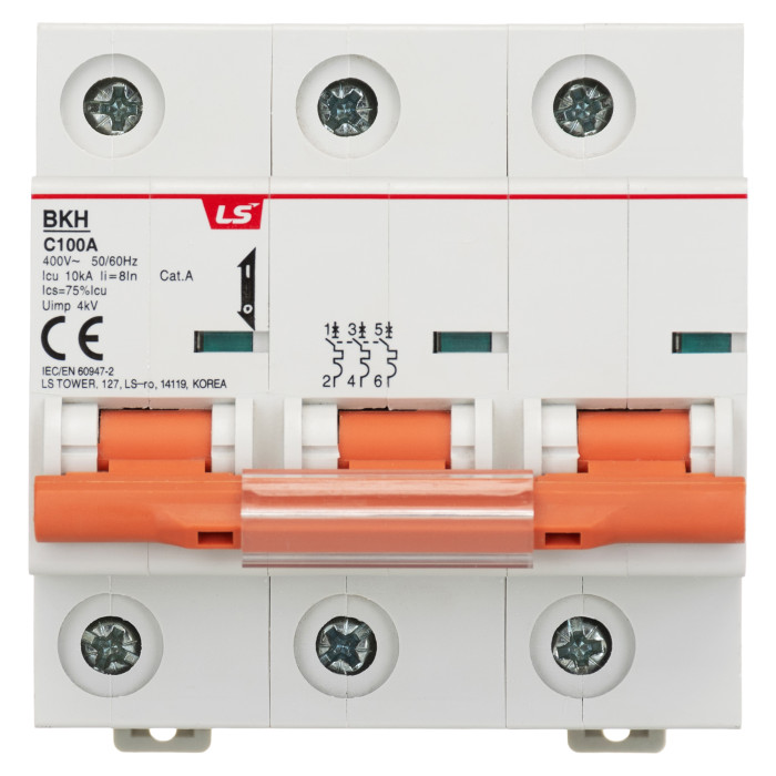Модульний автоматичний вимикач LS ELECTRIC BKN 3P C100A 10кА - 061301958B