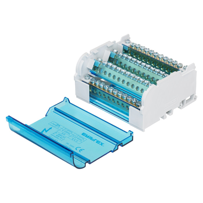 Чотириполюсна колодка nVent Eriflex ТD 40A 12 виходів