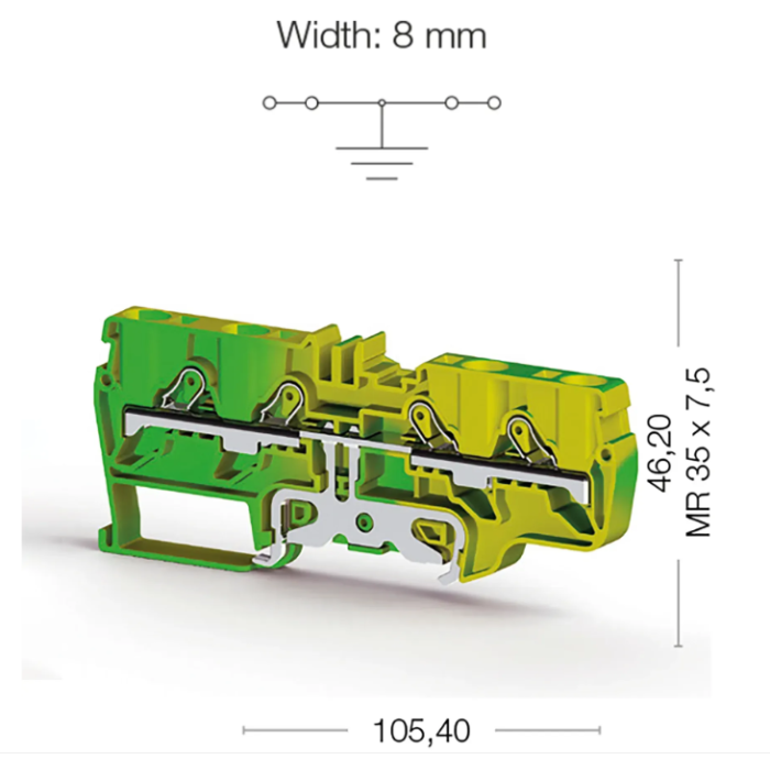 Клема Klemsan PYK Заземлення 6 мм - 0.0.0.3.36630