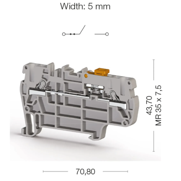 Клема Klemsan PYK З розмикачем 2.5 мм - 0.0.0.3.07169