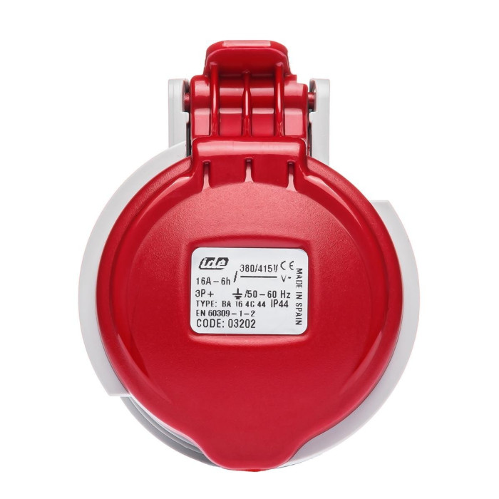 Розетка кабельна IDE MUNDIAL 3P+E 16 А 380–415 В IP44 - 03202