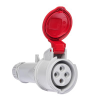 03202 Розетка кабельна 16А, 380V, 3P+E, IP44, IDE