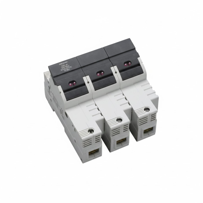 Утримувач запобіжників Woehner тип J, 30A/600V (21×57), з індикатором стану