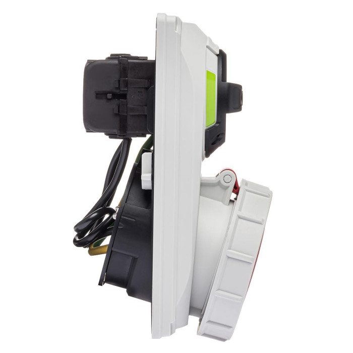 Розетка вбудована з механічним блокуванням IDE MUNDIAL 3P+E 32 А 380–415 В IP67 - 03815