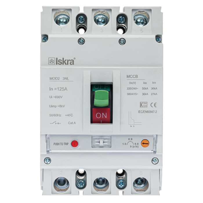 786103498000 MOD2 3NL 125A OLD Автоматичний вимикач з регульованим розчеплювачем 125А, 36кА