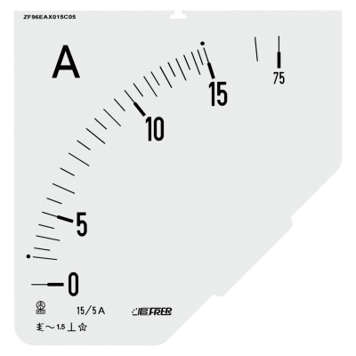 Шкала амперметра FRER ZF 15/5А В