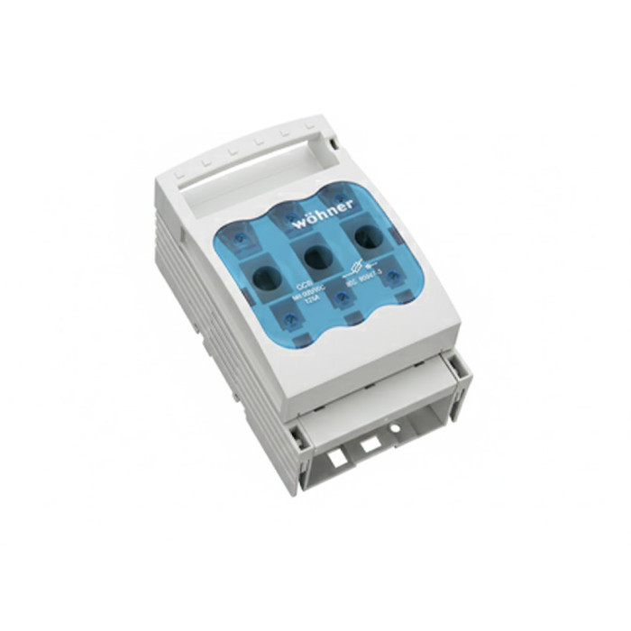 Блок-рубильник Woehner Quadron 000 3p, 125 A - 33217