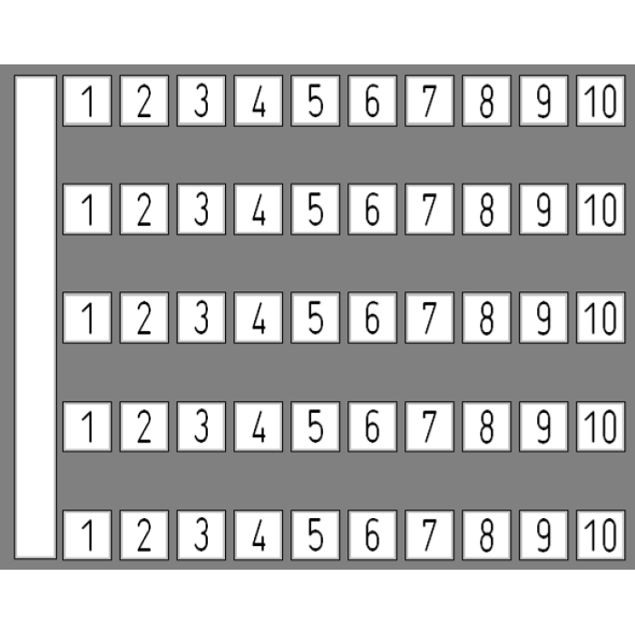 0.0.0.5.05020* Маркувальна пластина 1-10 DY 5 (1 компл = 50 шт | пак = 10 компл)