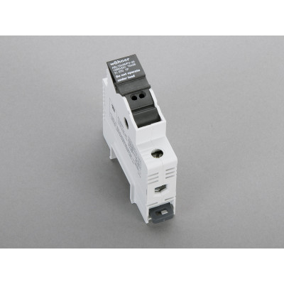 31571 Утримувач запобіжників Ambus EasyLiner 10х38,1р 30A/1000V DC (шина 30x5,10) з LED індикацією