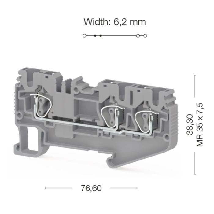 Клема Klemsan SRD Багатовивідна 4 мм - 0.0.0.3.11709