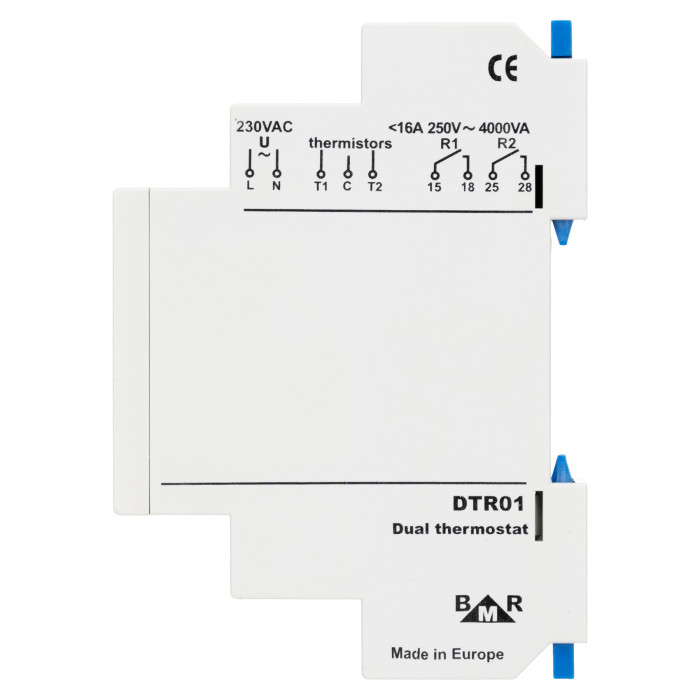 Подвійне реле термостату BMR + 2 температурних датчика
