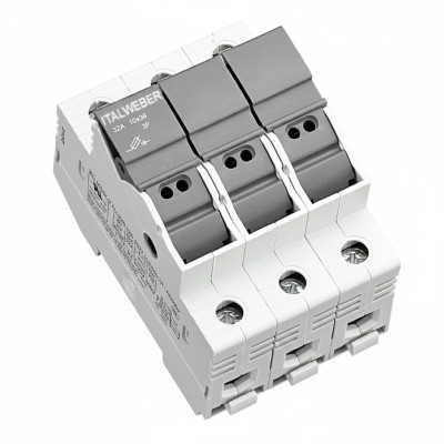 Тримач запобіжників Italweber 3P BCH 10x38 32A 690 V АC