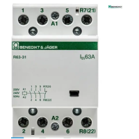 Модульний контактор Benedict R63 63A 220-240