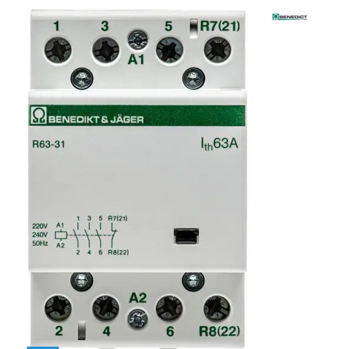 Модульний контактор Benedict R63 63A 220-240 - R63-22 230
