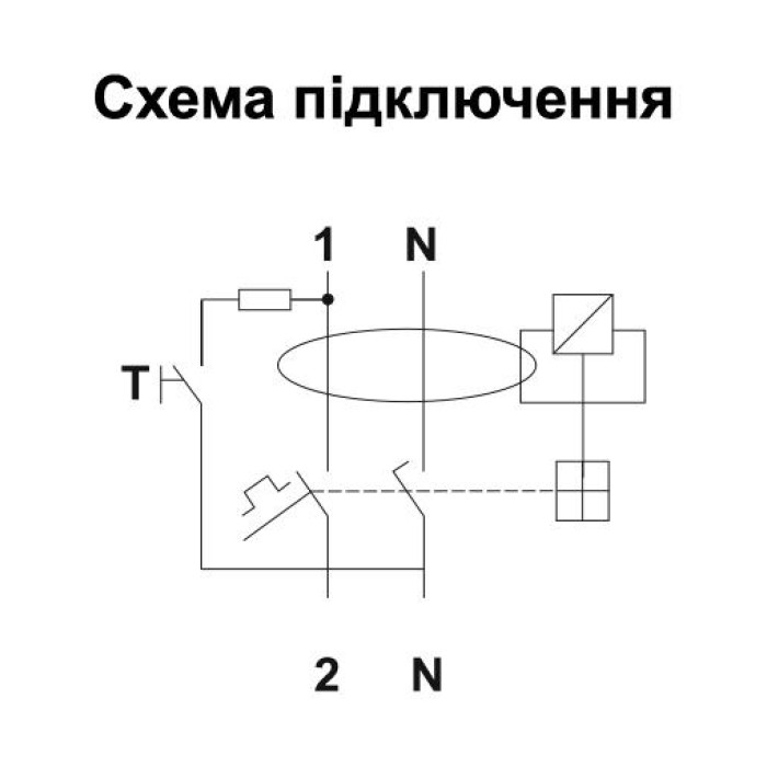 Диференційний автоматичний вимикач ISKRA RFI2 1P+N C32A/0.03 10кА - 786100607000
