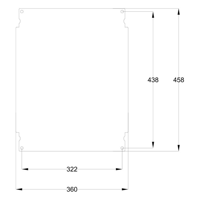 Навісна шафа IDE POL 300x400x200 IP66 - POL403020