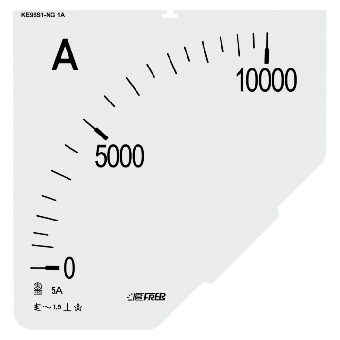Шкала амперметра FRER ZF 10000/5А В - ZF96EAX10K0X05